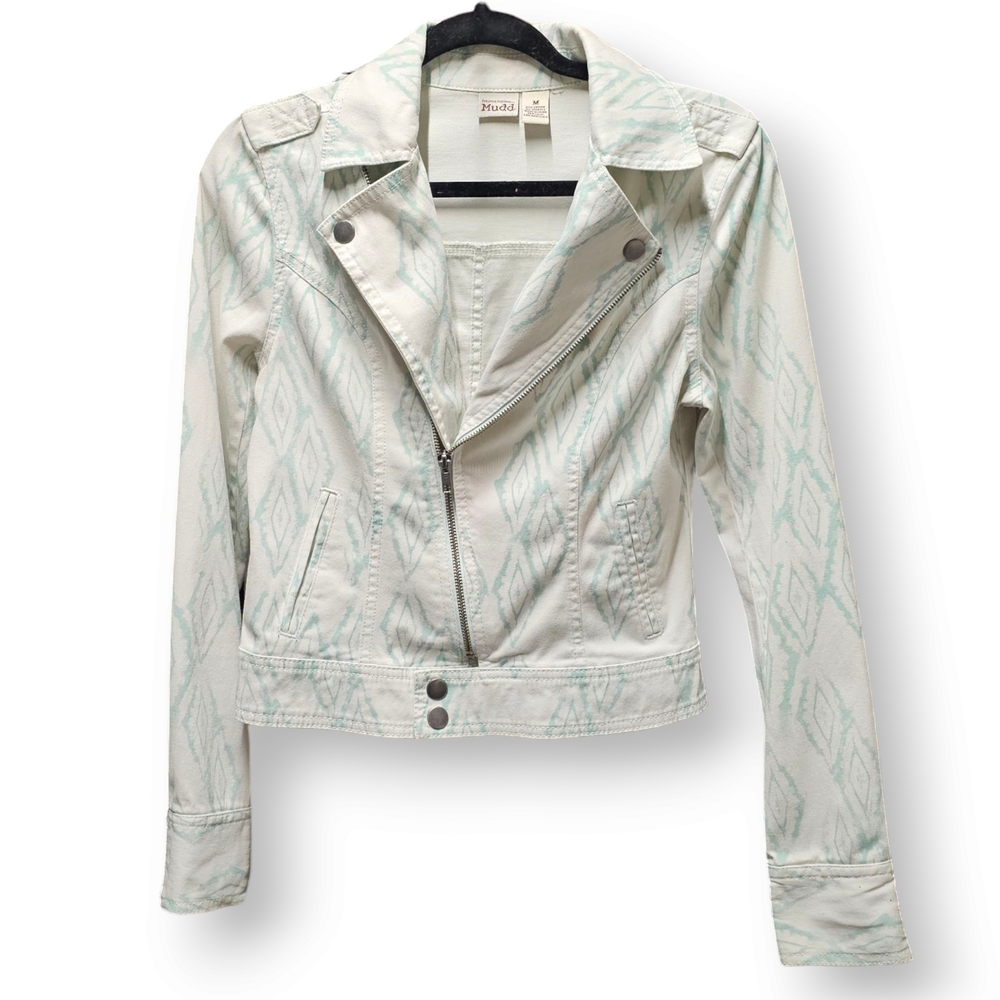Y2K Women's Cream and Green Jacket